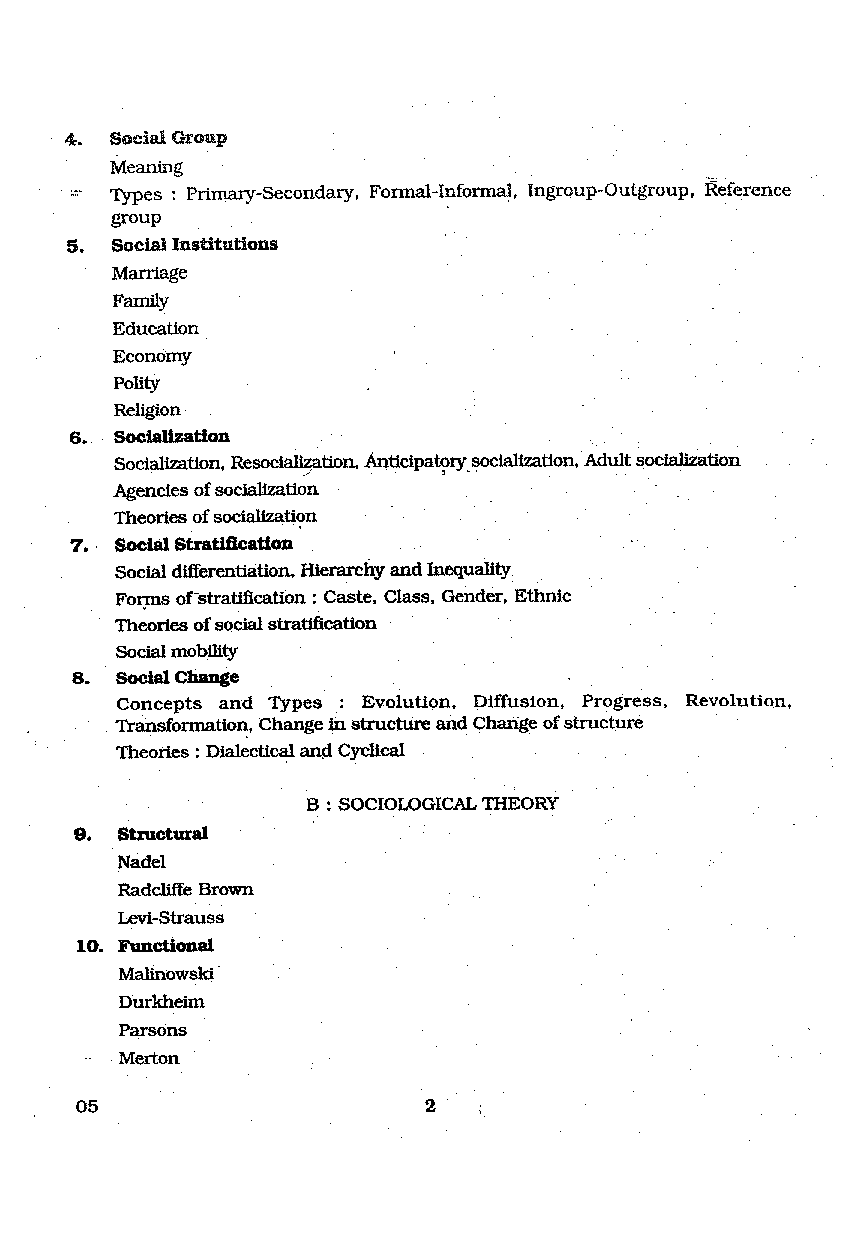 CBSE UGC NET Sociology Syllabus 2016 - Page 3