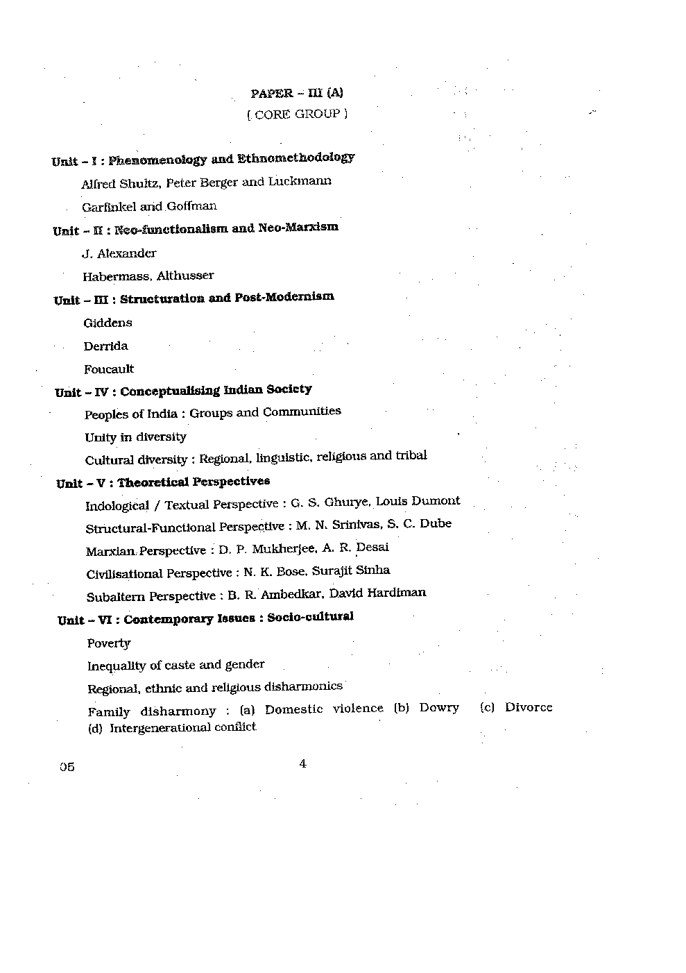 CBSE UGC NET Sociology Syllabus 2016 - Page 5