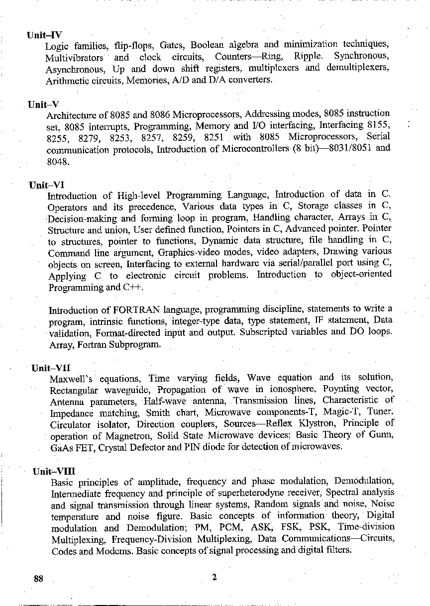 CBSE UGC NET Electronic Science Syllabus 2016 - Page 3