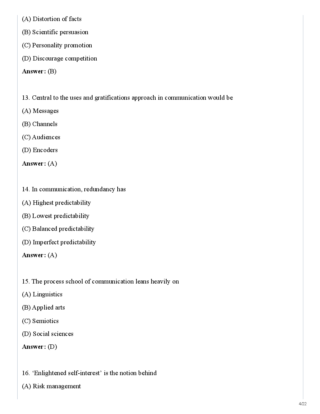 CBSE UGC NET Previous Year 2012-14 Solved Question Paper Mass Communication Paper-III(June-Dec) - Page 5