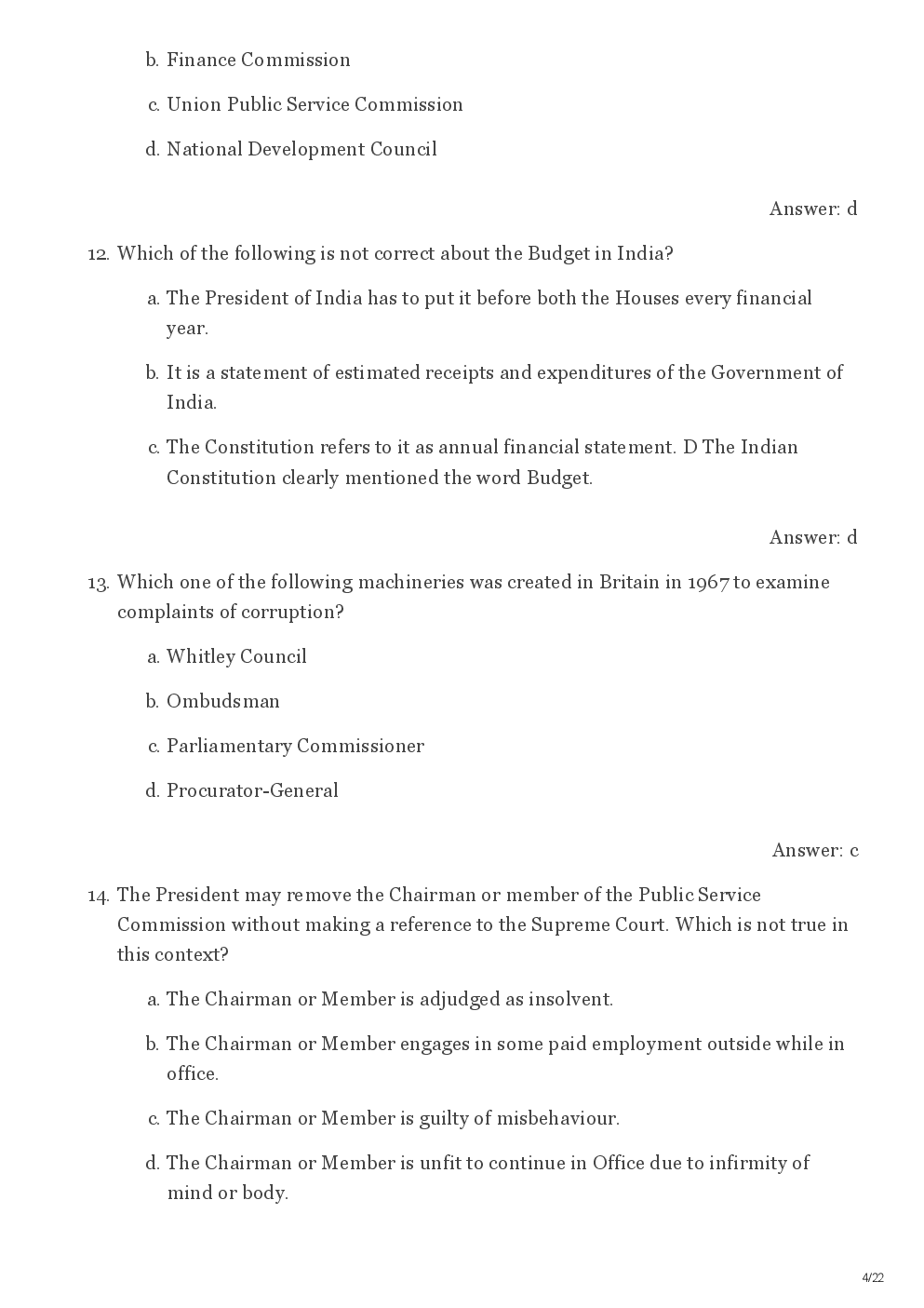 CBSE UGC NET Previous Year 2012-13 Solved Question Public Administration Paper-II(June-Dec) - Page 5