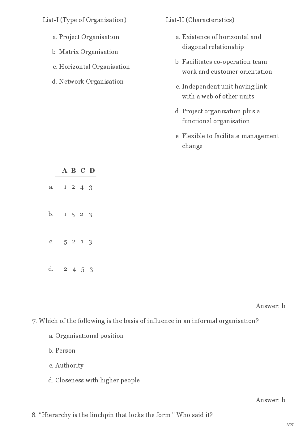CBSE UGC NET Previous Year 2012-13 Solved Question Public Administration Paper-III(June-Dec) - Page 4