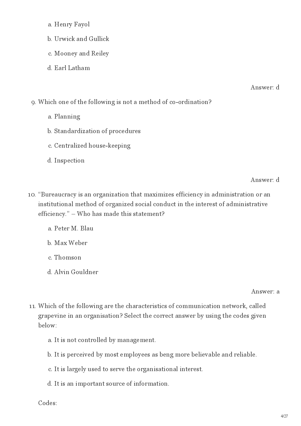 CBSE UGC NET Previous Year 2012-13 Solved Question Public Administration Paper-III(June-Dec) - Page 5