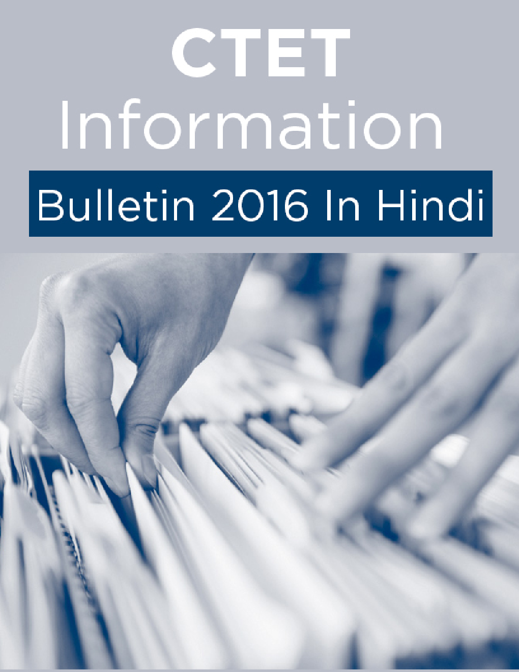 CTET Information Bulletin 2016 In Hindi - Page 1