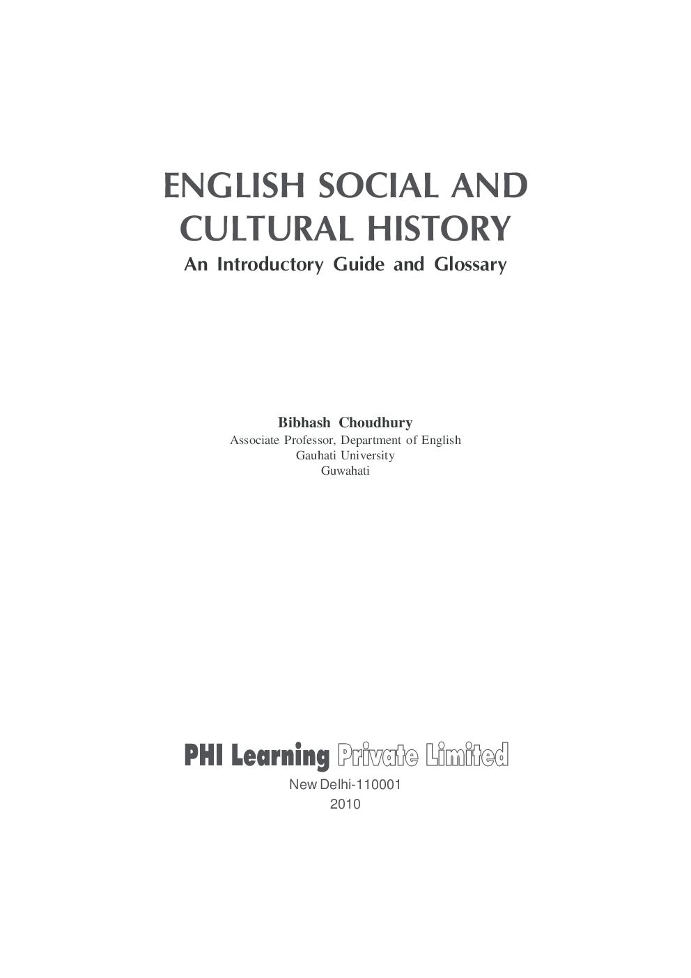 English Social And Cultural History : An Introductory Guide And Glossary - Page 2