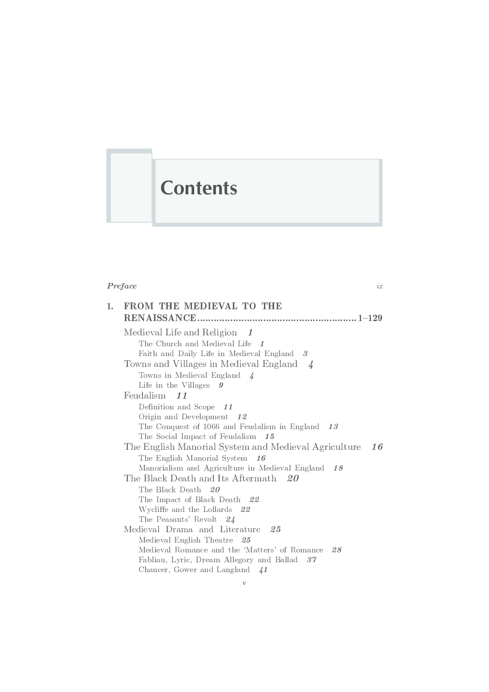 English Social And Cultural History : An Introductory Guide And Glossary - Page 5