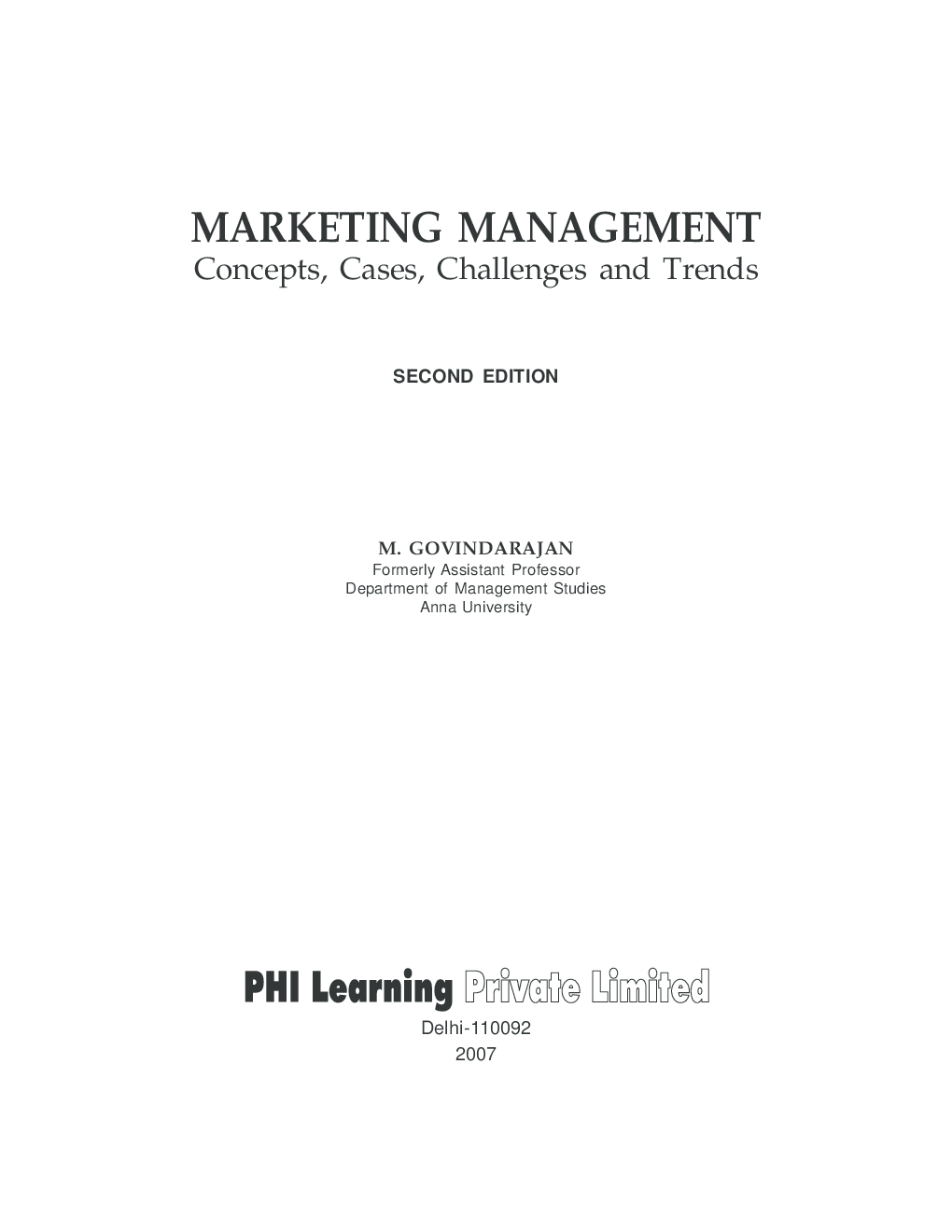 Marketing Management : Concepts, Cases, Challenges And Trends - Page 2