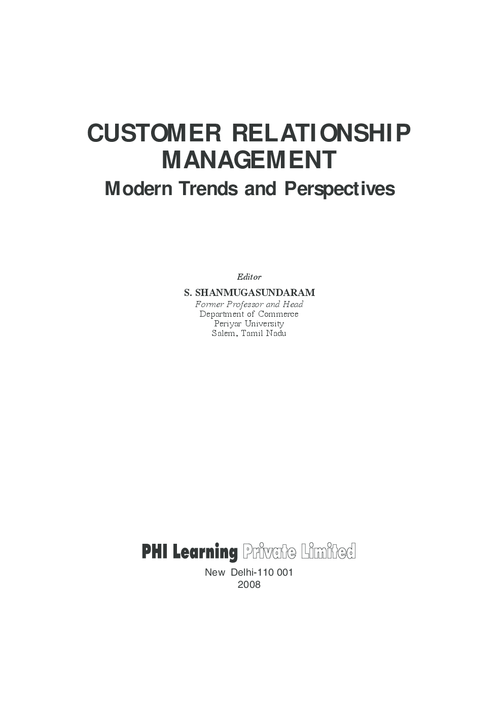 Customer Relationship Management : Modern Trends And Perspectives - Page 2