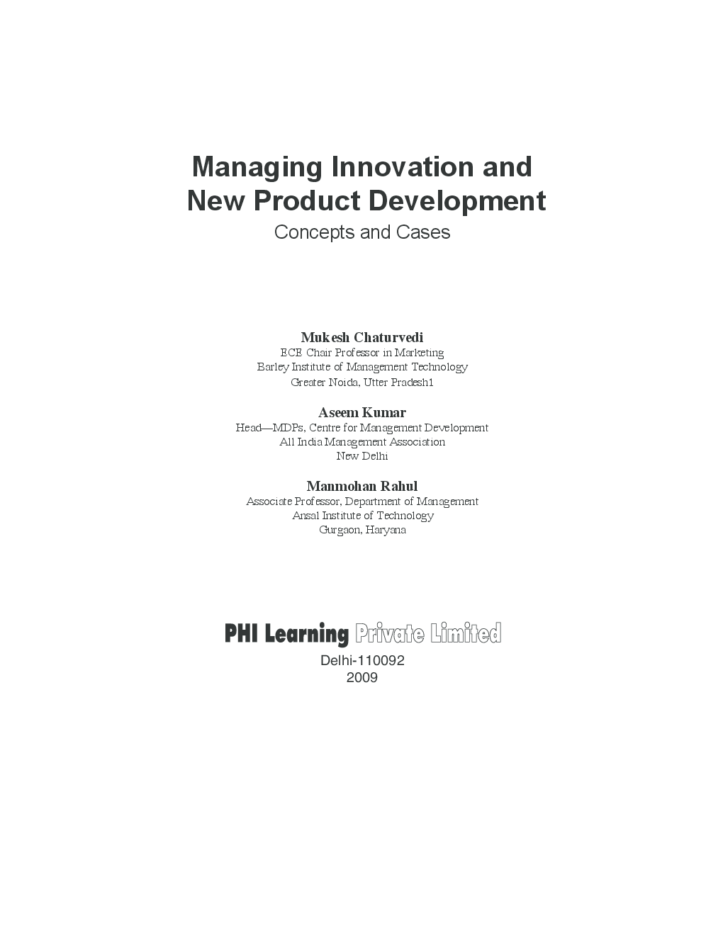 Managing Innovations And New Product Development : Concepts And Cases - Page 4