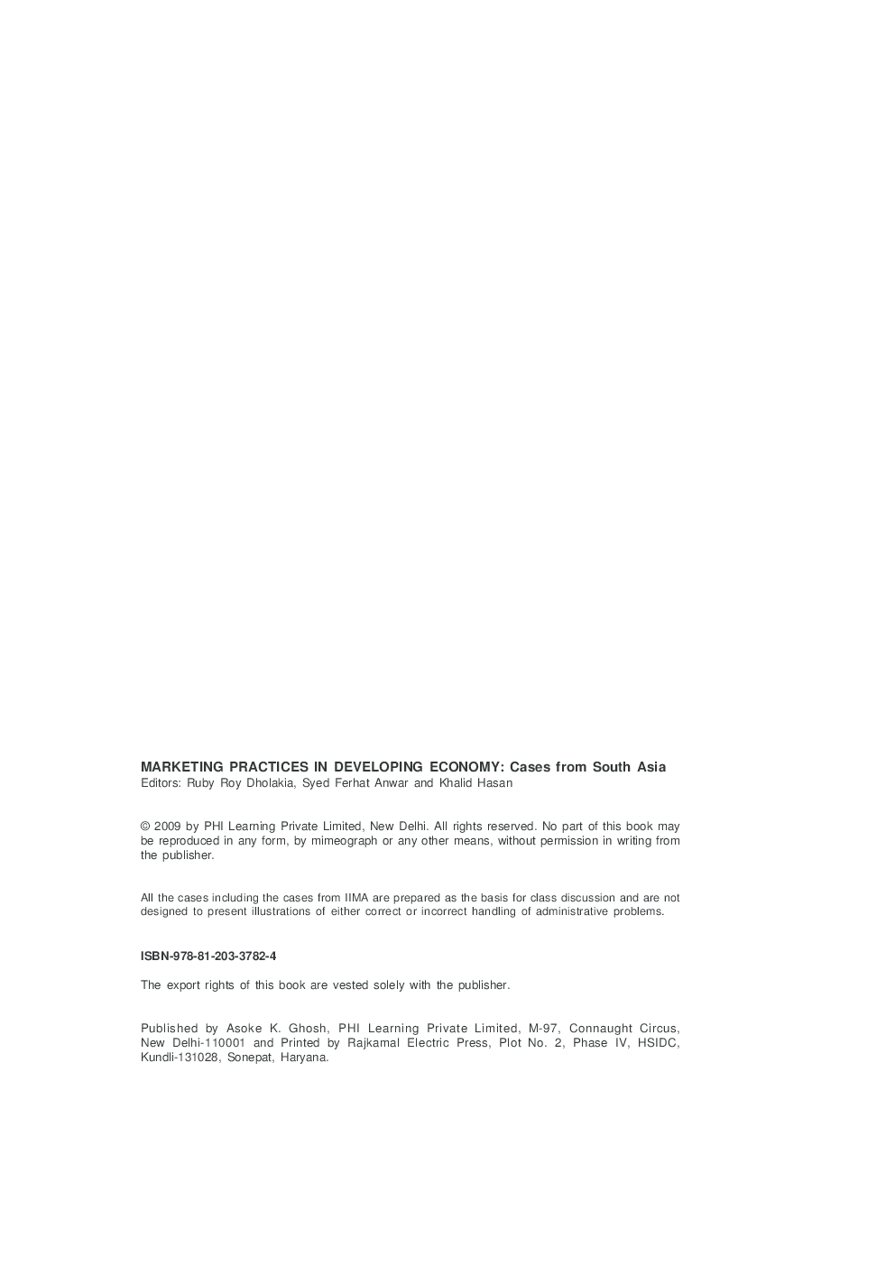 Marketing Practices In Developing Economy : Cases From South Asia - Page 3