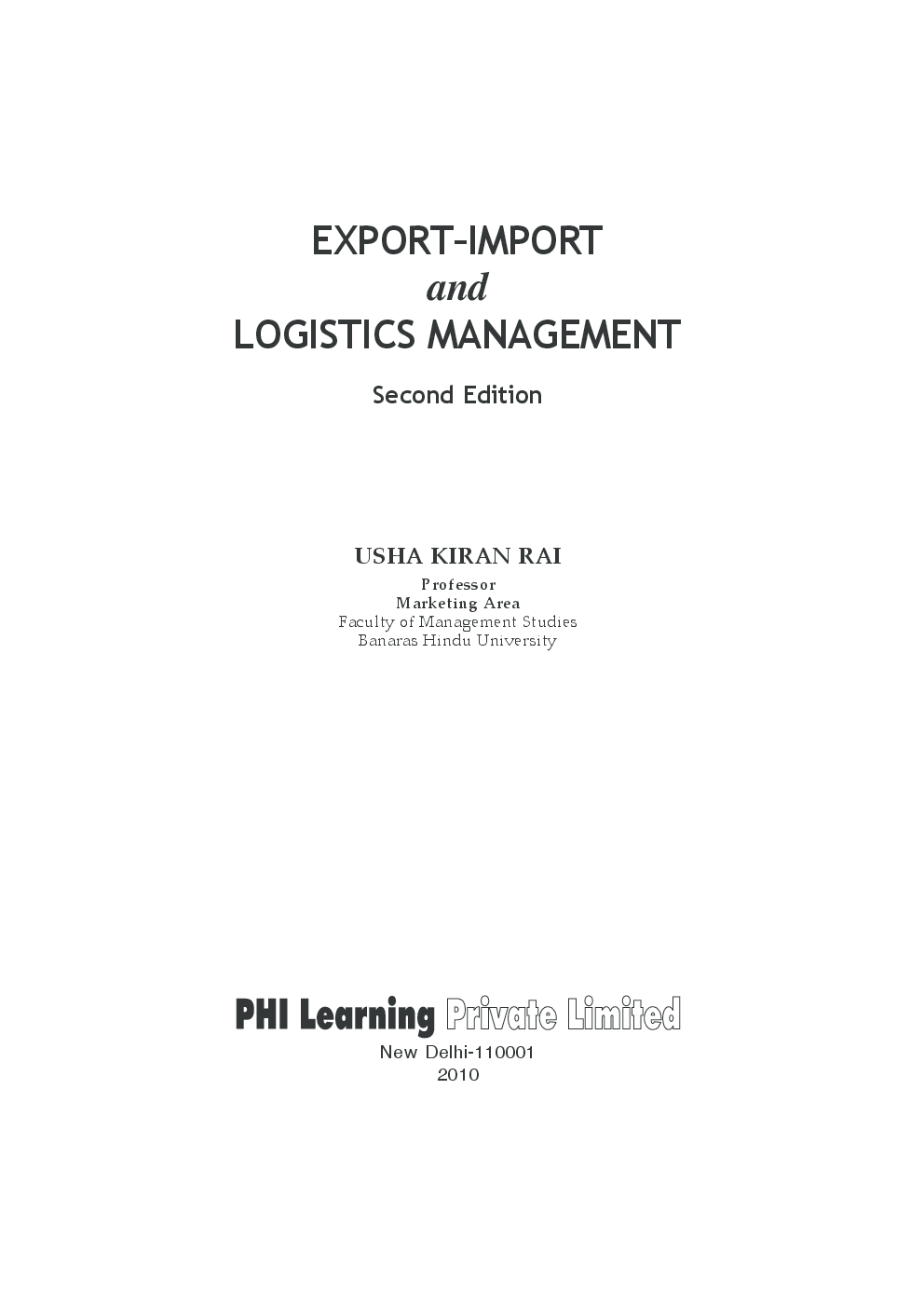 Export-Import And Logistics Management - Page 3