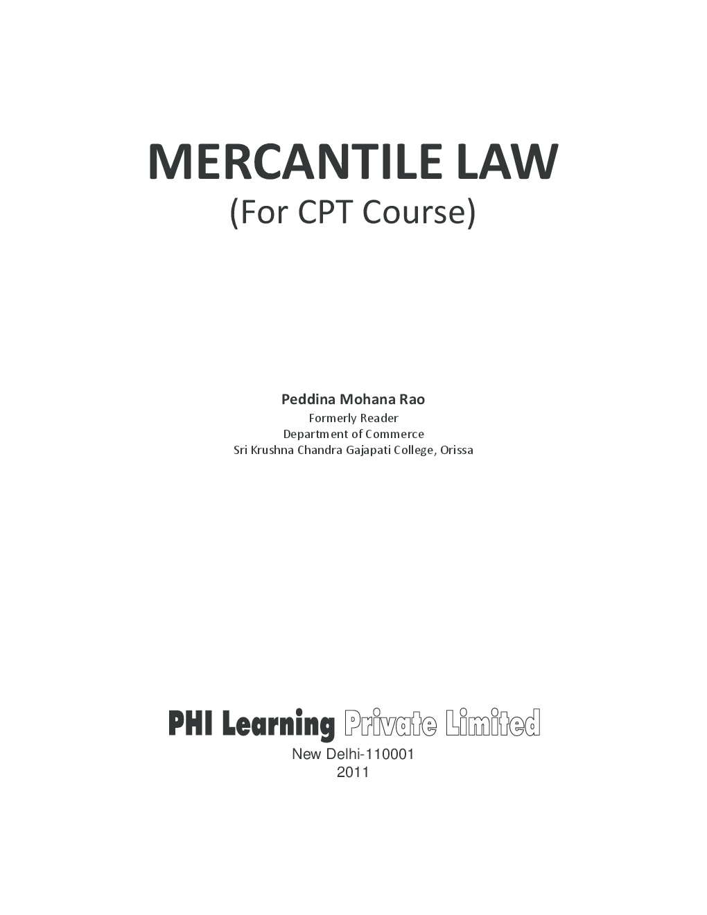 Mercantile Law (For CPT Course) - Page 2