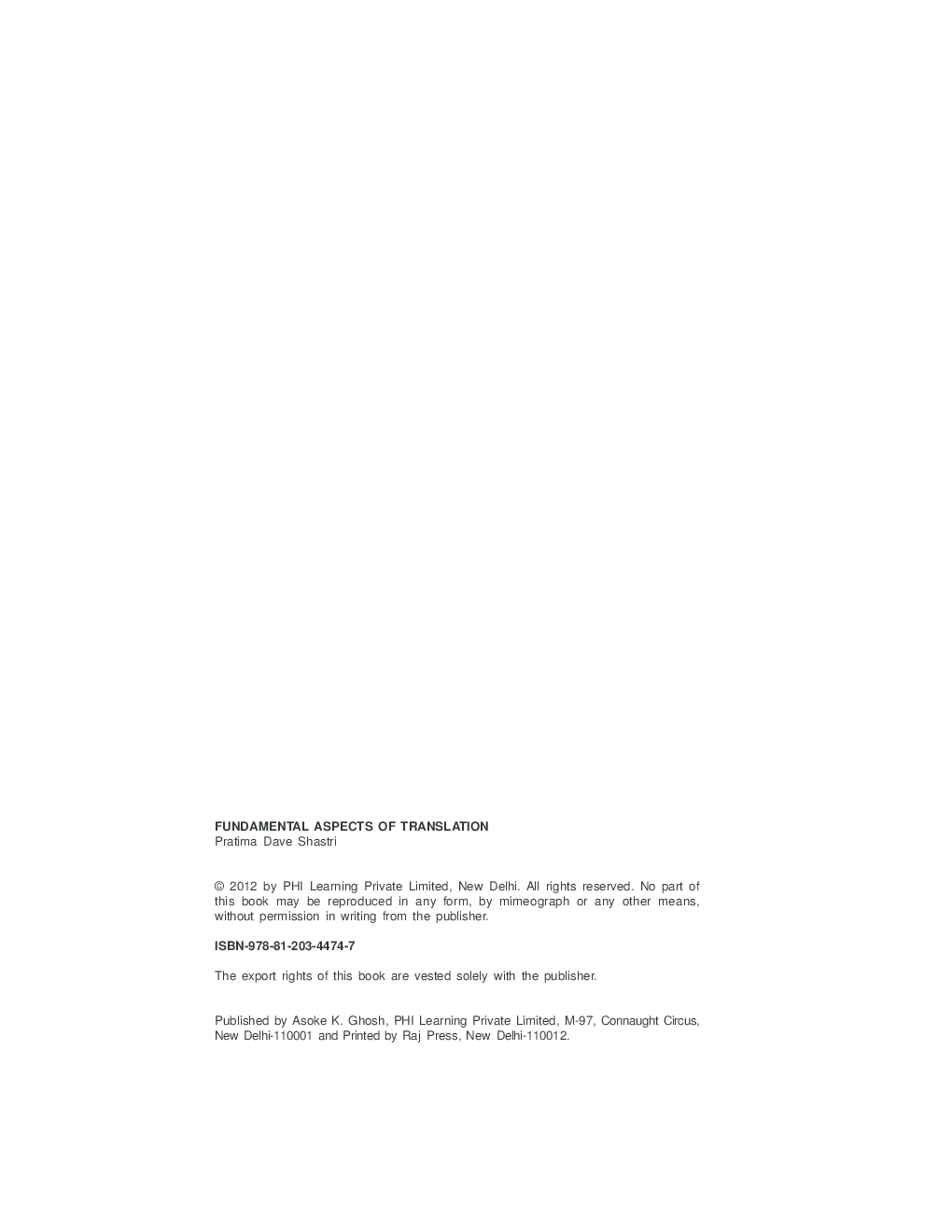 Fundamental Aspects Of Translation - Page 3