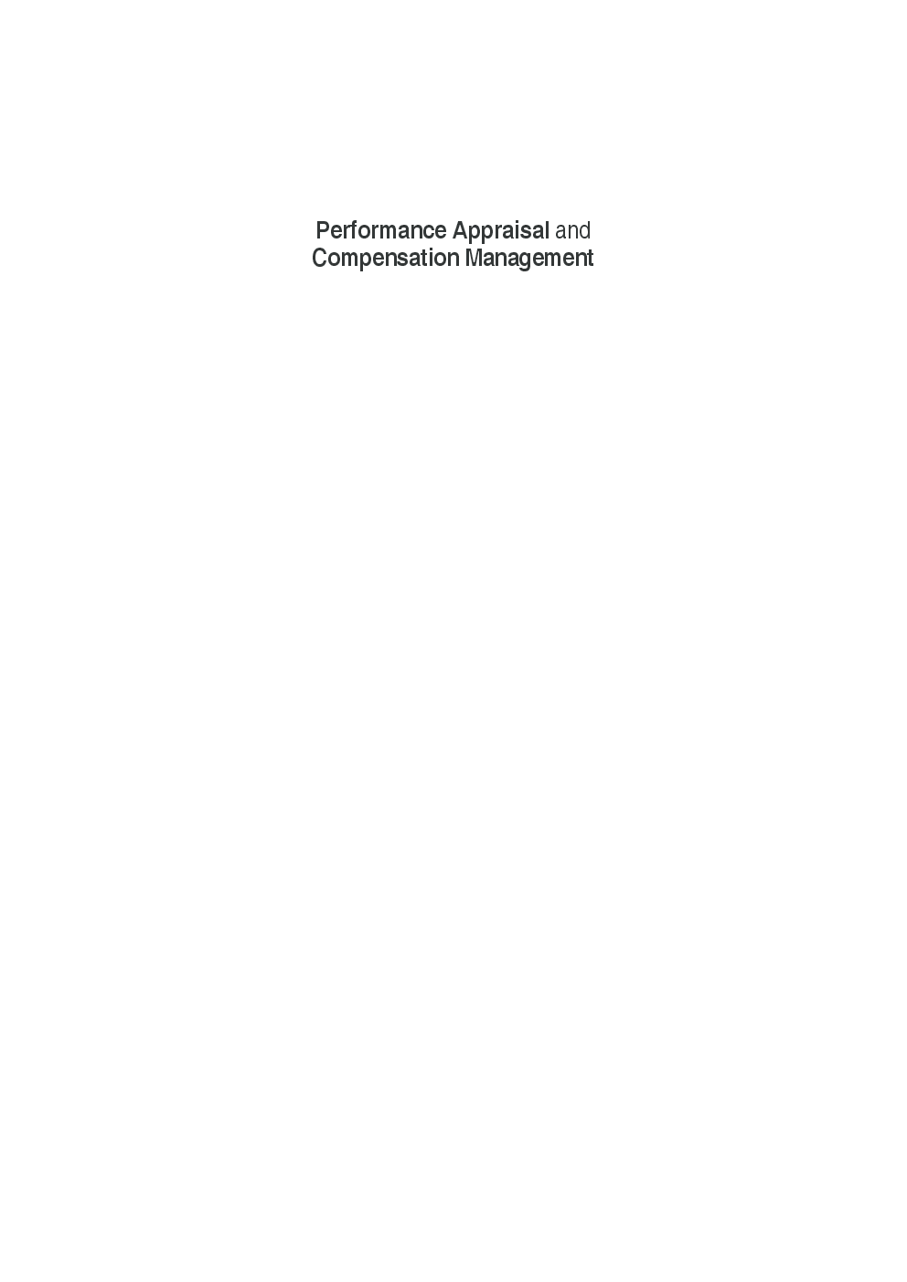 Performance Appraisal And Compensation Management : A Modern Approach - Page 2
