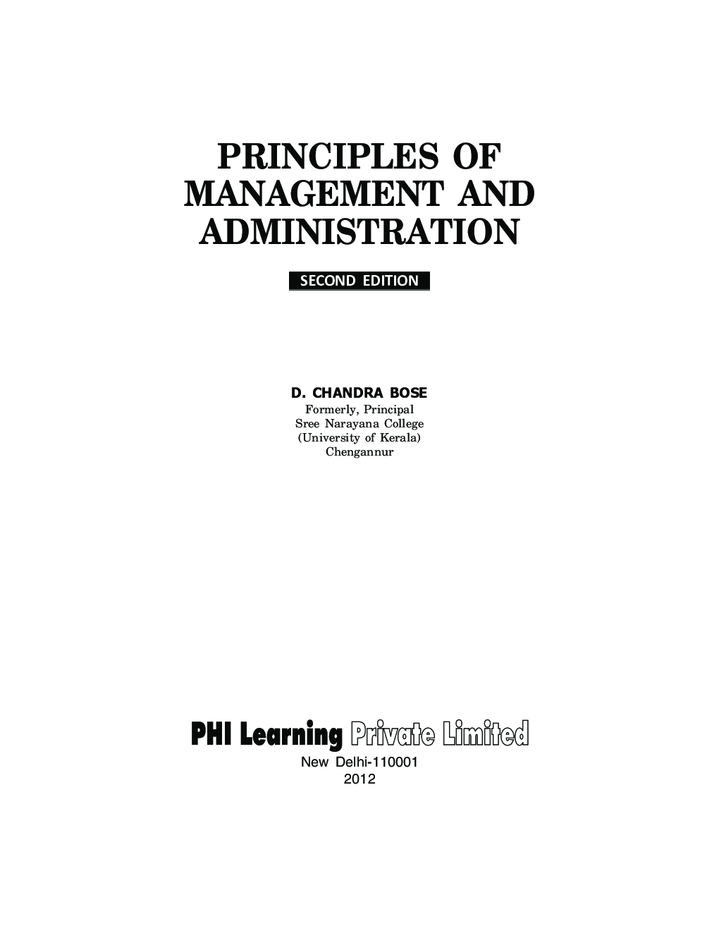 Principles Of Management And Administration - Page 4