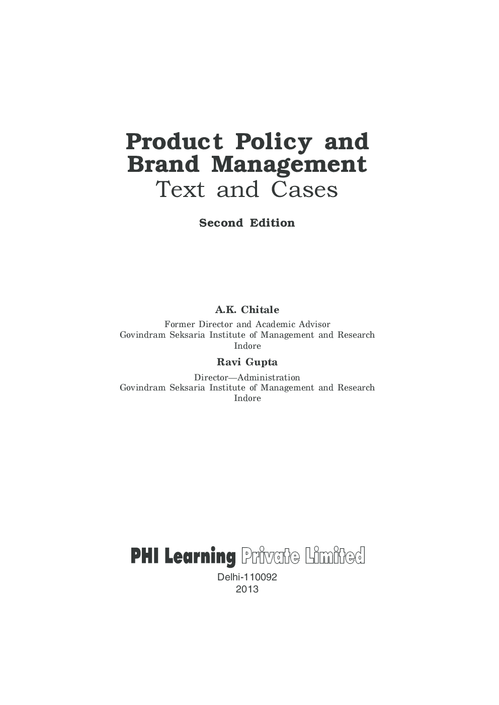 Product Policy And Brand Management - Page 2