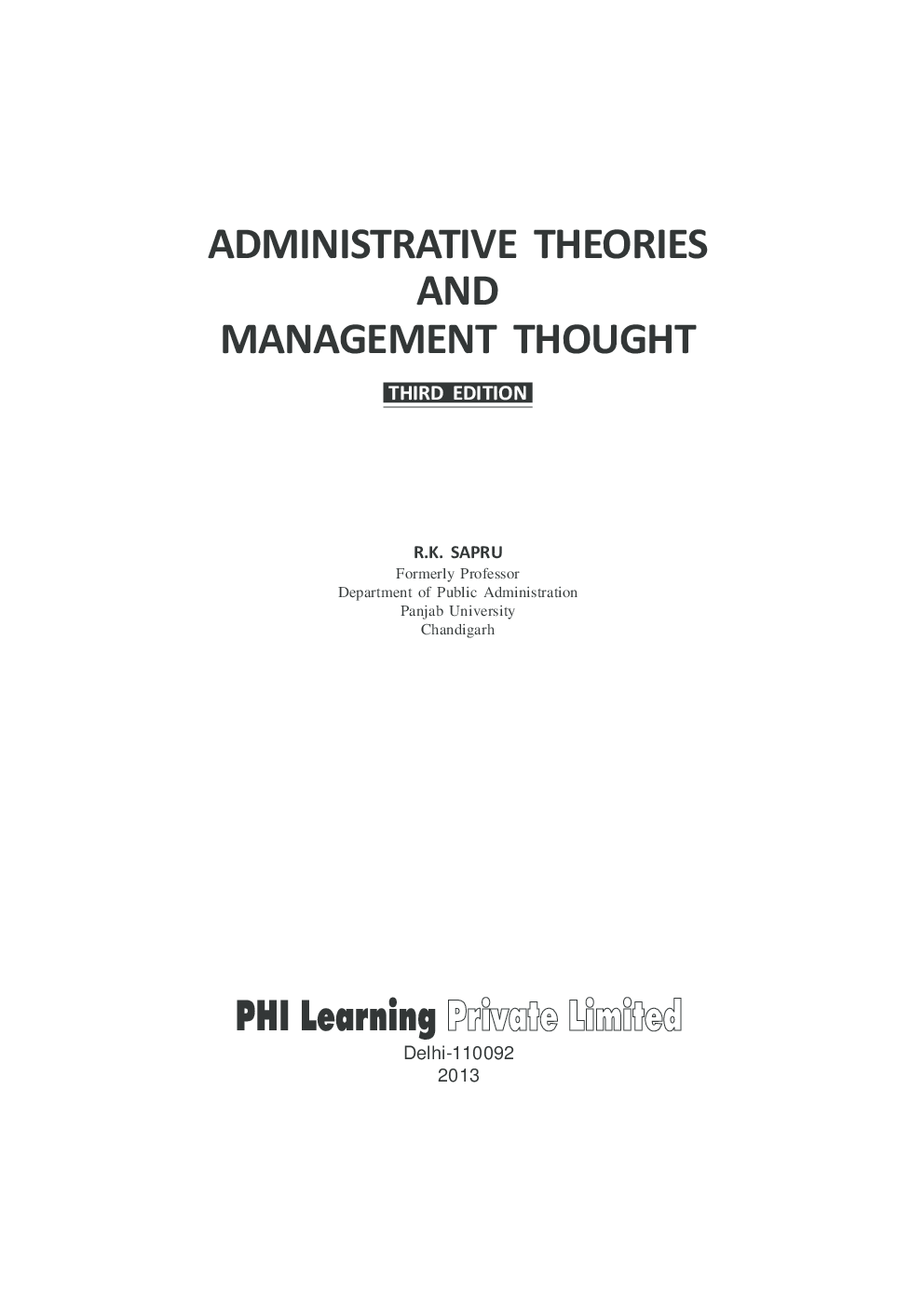Administrative Theories And Management Thought - Page 2