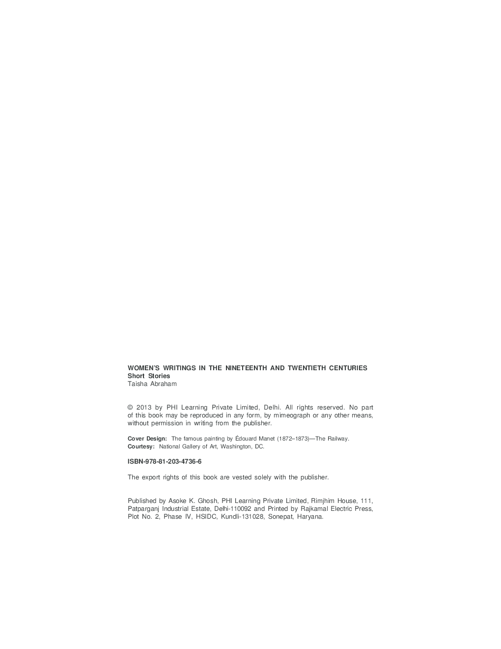 Women's Writings In The Nineteenth And Twentieth Centuries - Page 3