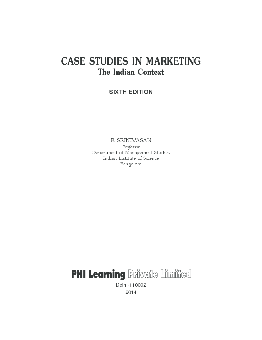 Case Studies In Marketing : The Indian Context - Page 2