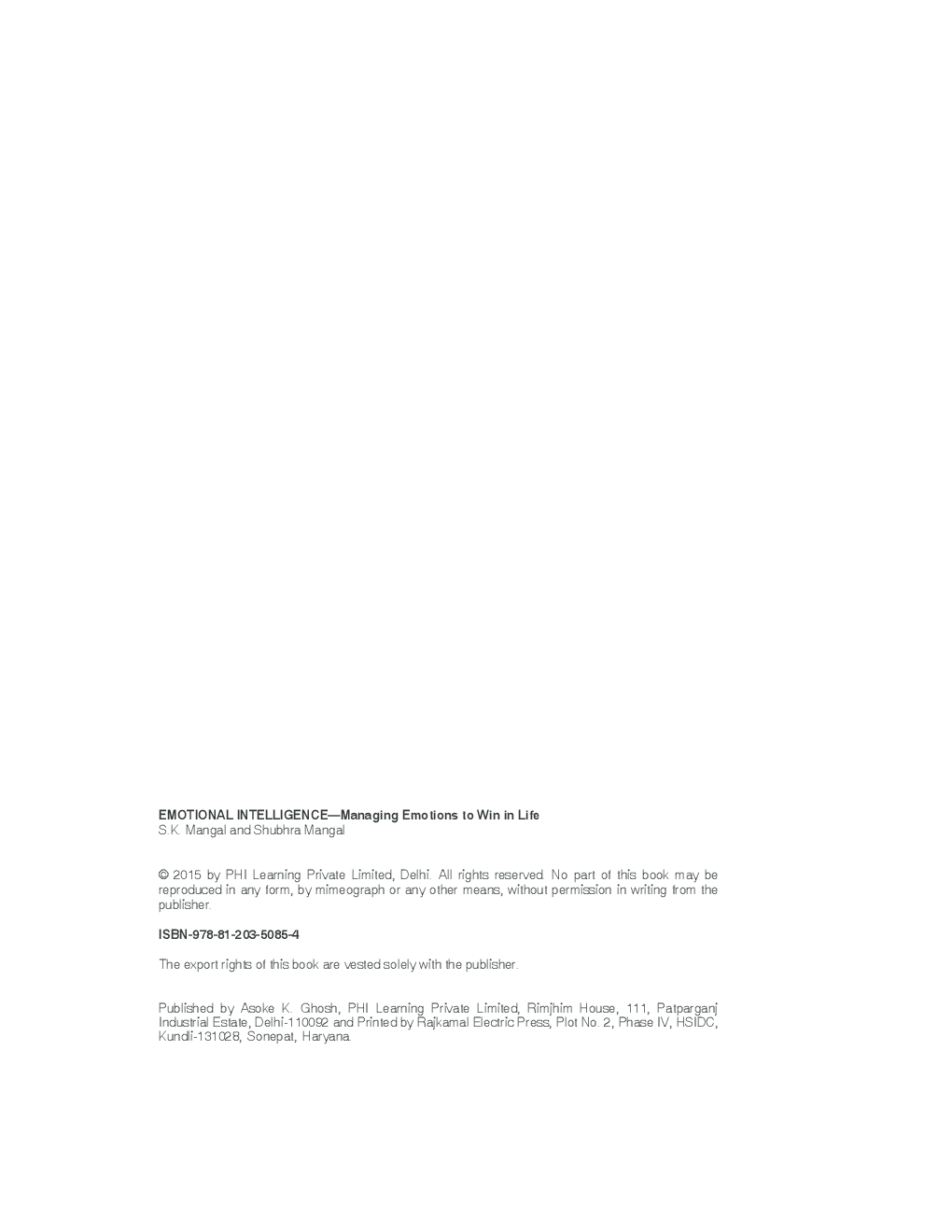 Emotional Intelligence : Managing Emotions To Win In Life - Page 3