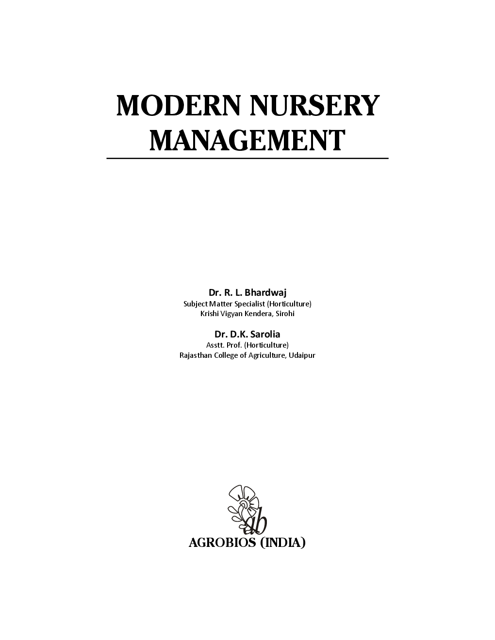 Modern Nursery Management - Page 2