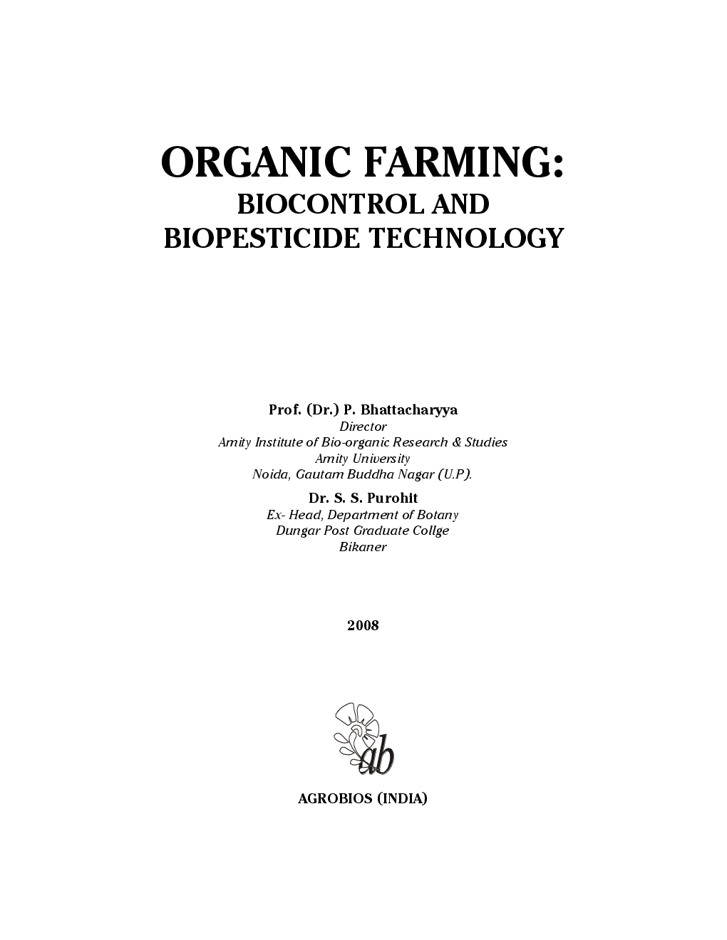 Organic Farming : Biocontrol and Biopesticide Technology - Page 2