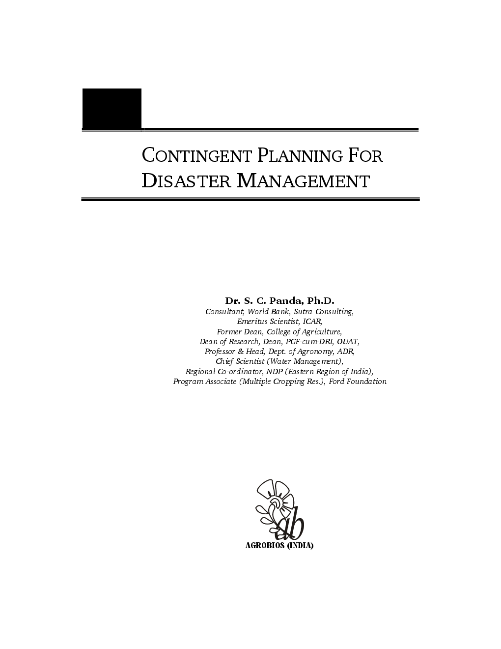 Contingent Planning for Disaster Management - Page 4