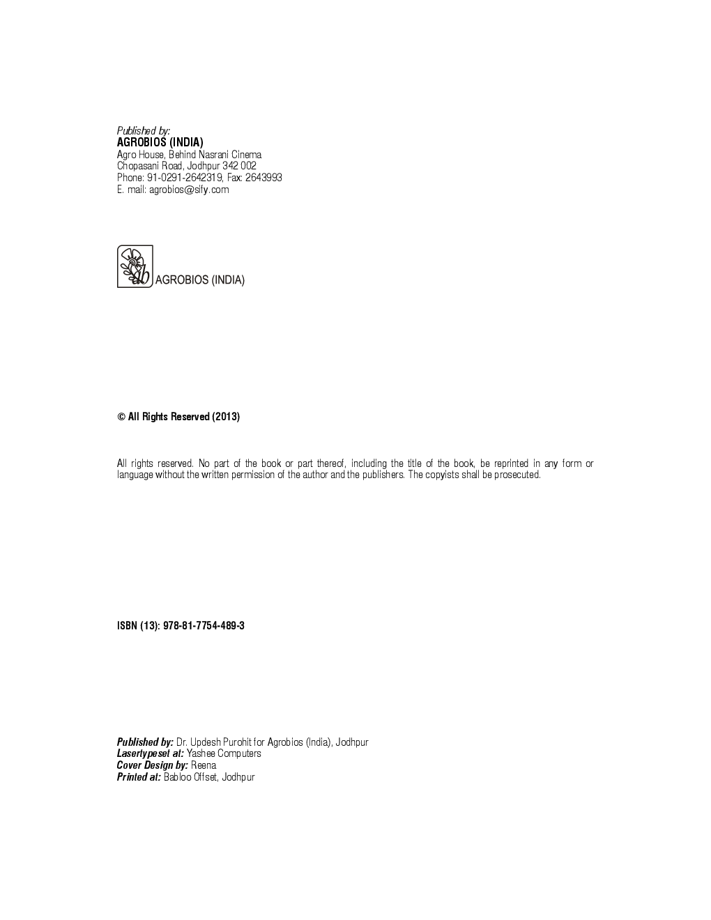 Crop Science : Theory And Practice - Page 3