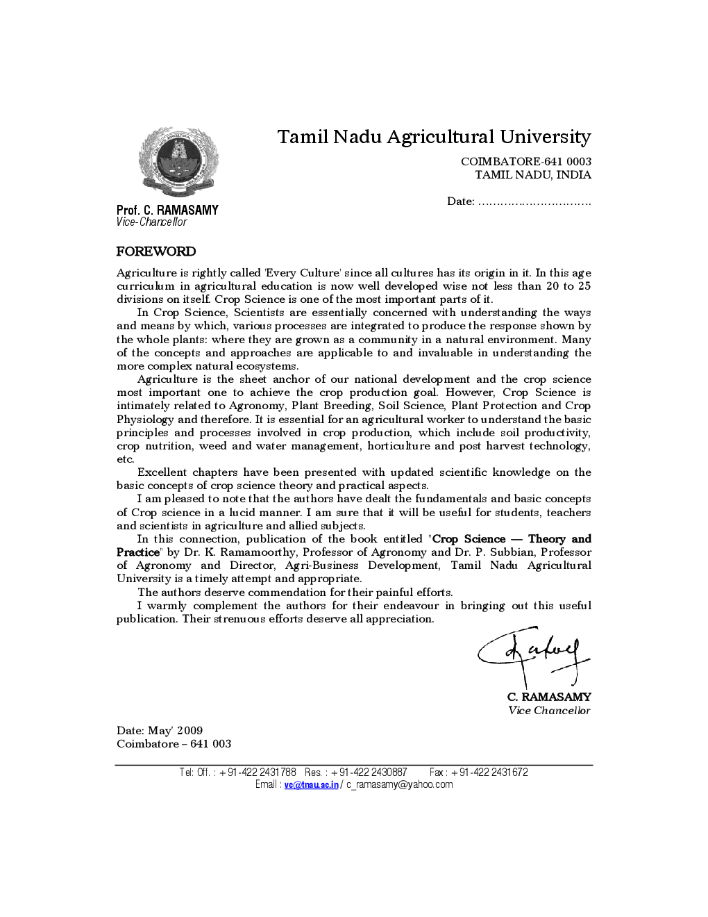 Crop Science : Theory And Practice - Page 4