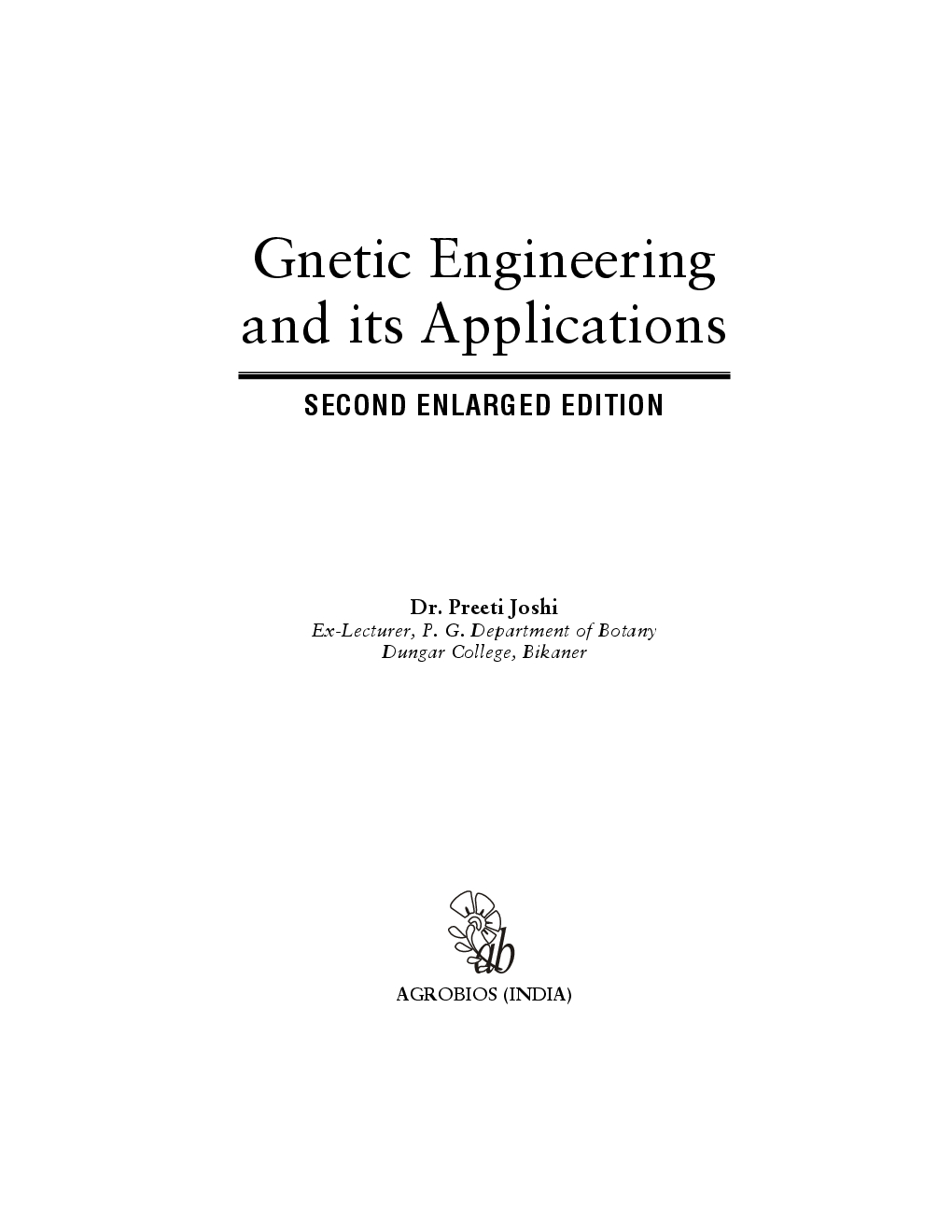 Genetic Engineering and Its Applications - Page 2