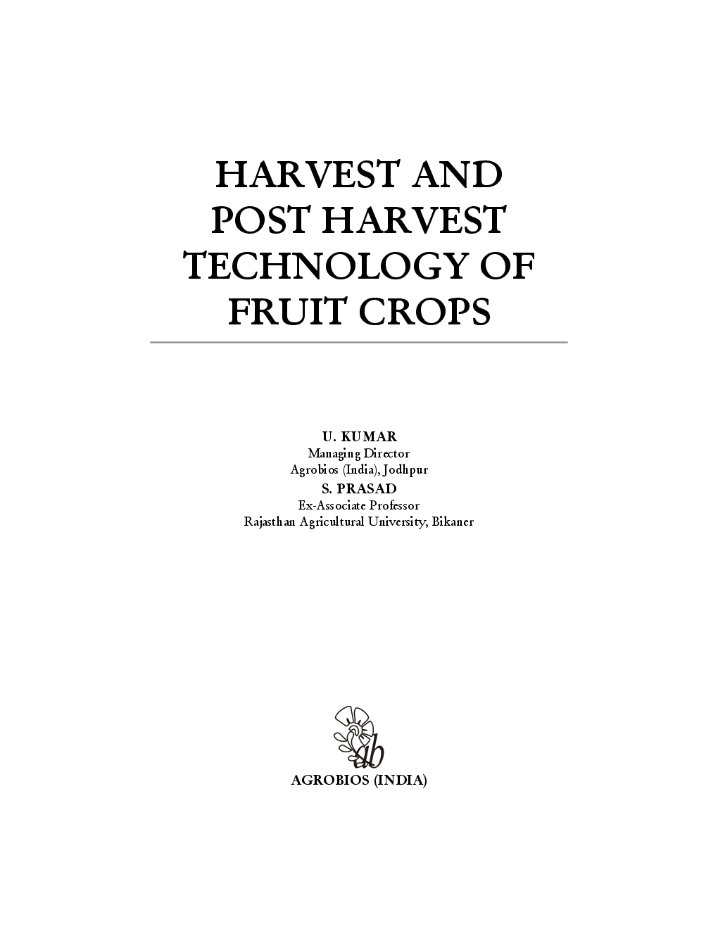 Harvest and Post-Harvest Technology of Fruit Crops - Page 3