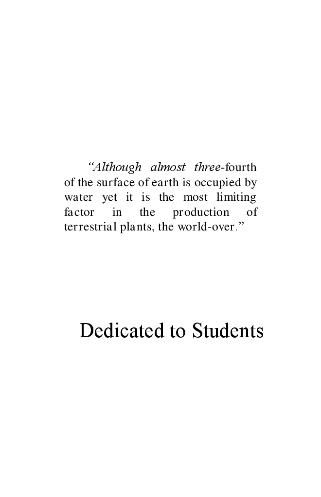 Water In Relation To Soils And Plants - Page 4