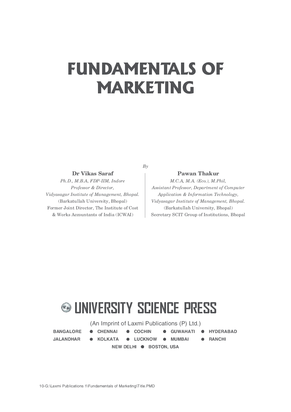 Fundamentals of Marketing - Page 3
