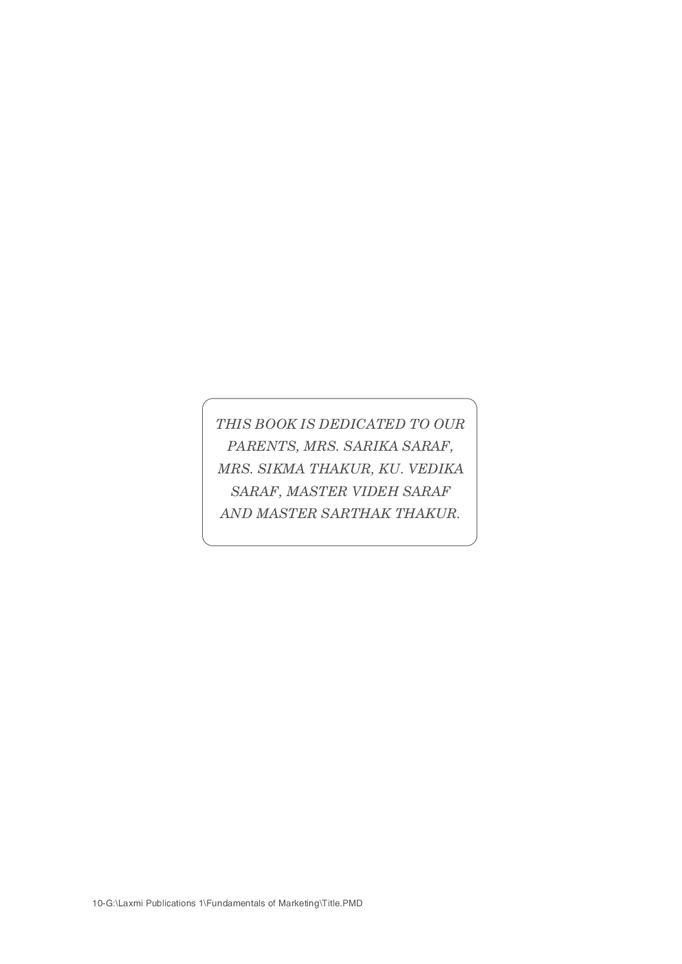 Fundamentals of Marketing - Page 5