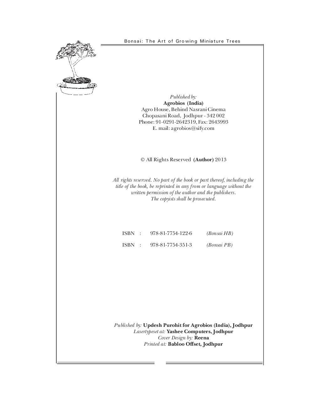 BONSAI : A Art of Miniature Plant Culture - Page 3