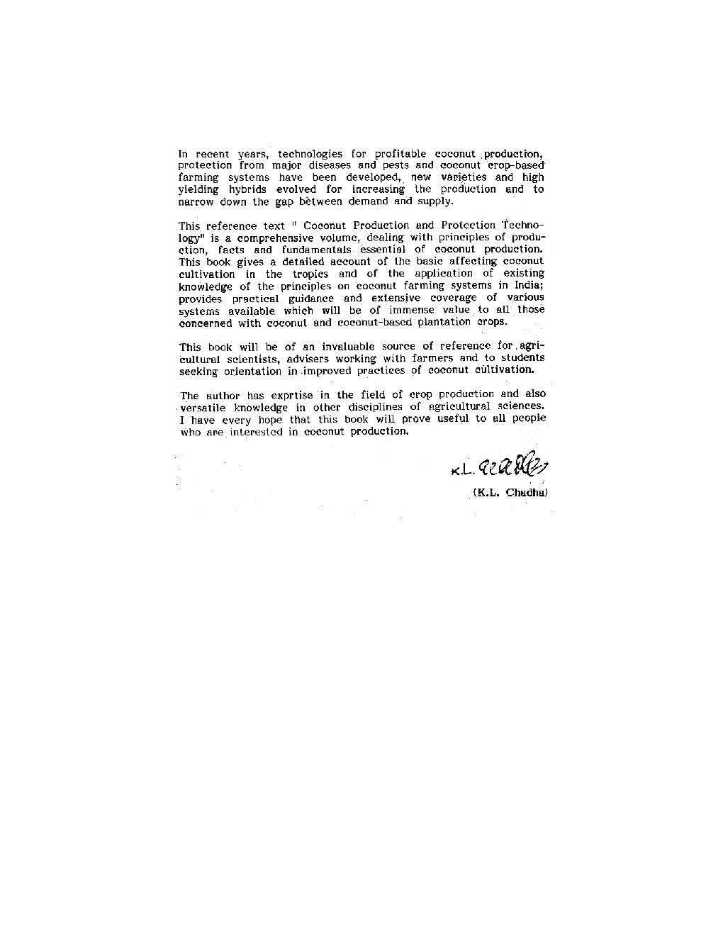 Coconut : Production and Protection Technology - Page 5