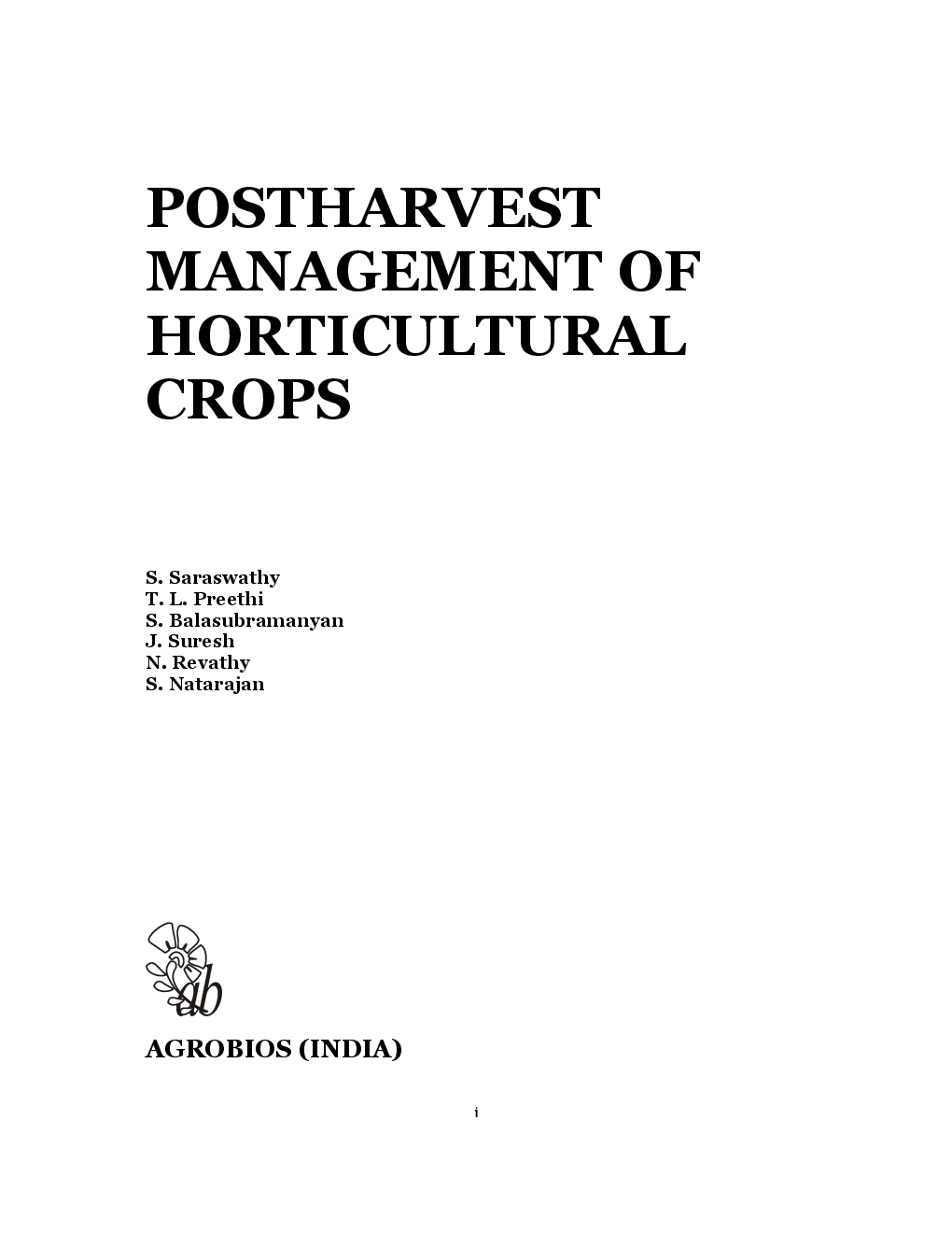 Post-Harvest Management of Horticultural Crops - Page 2