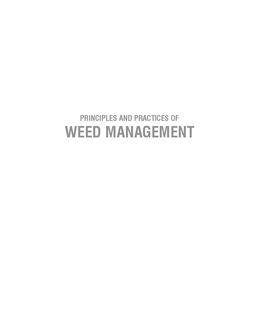 Principles and Practices of Weed Management - Page 2