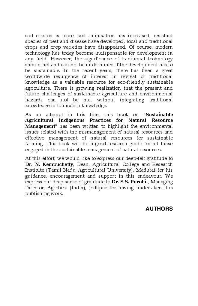 Sustainable Agriculture : Indigenous Practice For Natural Resource Management - Page 5