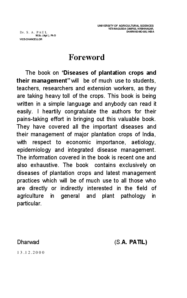 Diseases of Plantation Crops and Their Management - Page 4