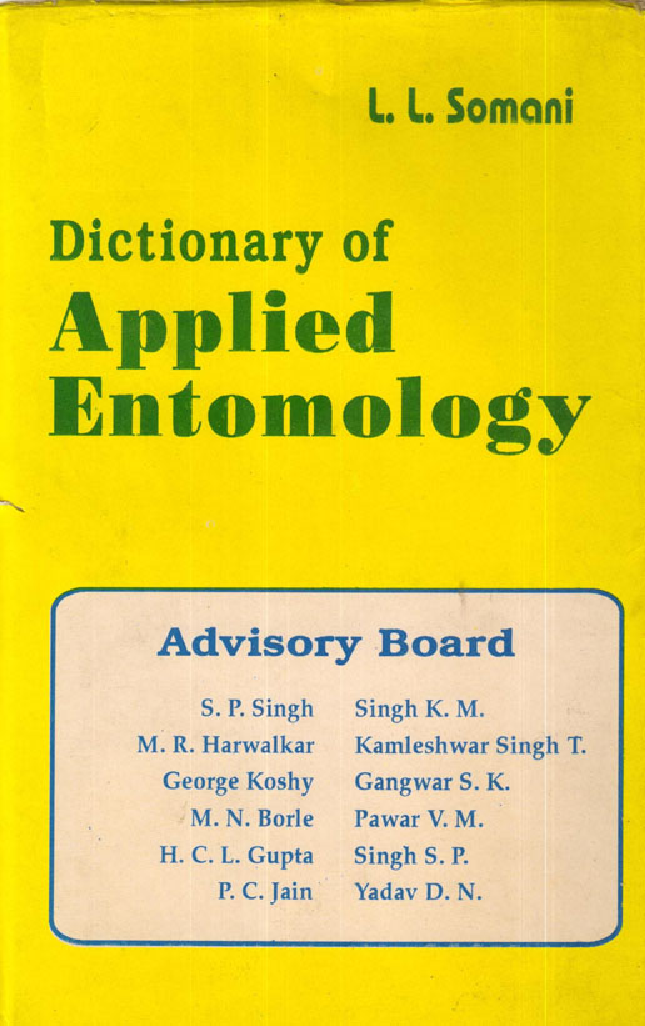 Dictionary of Applied Entomology - Page 1