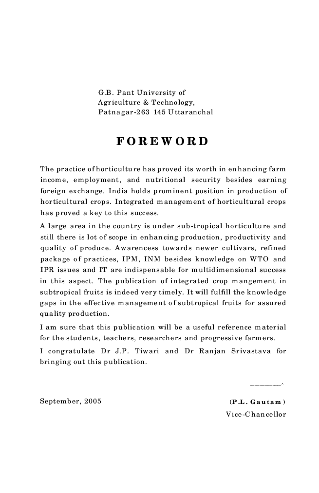 Integrated Crop Management In Subtropical Fruits - Page 4