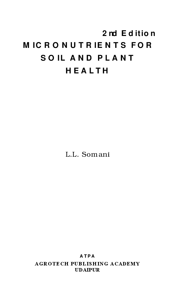 Micronutrients For Soil And Plant Health - Page 2