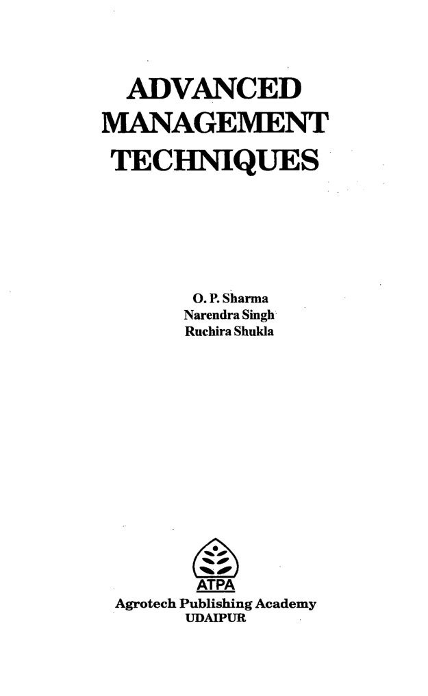Advance Management Techniques - Page 2