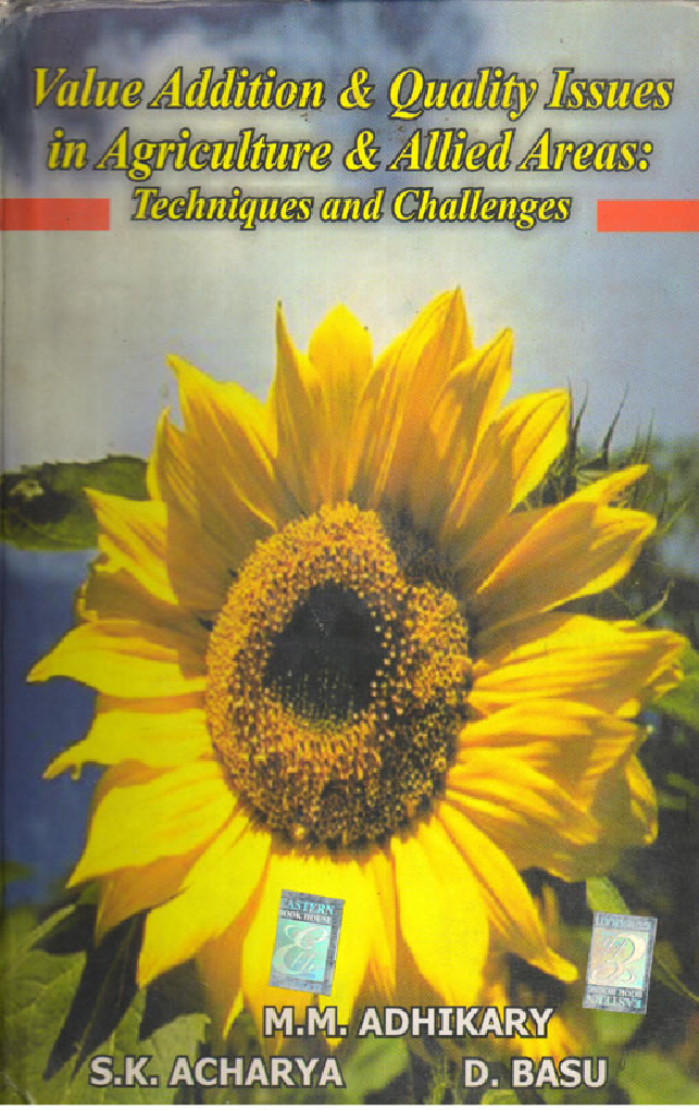 Value Addition and Quality Issues in Agriculture & Allied Areas - Page 1