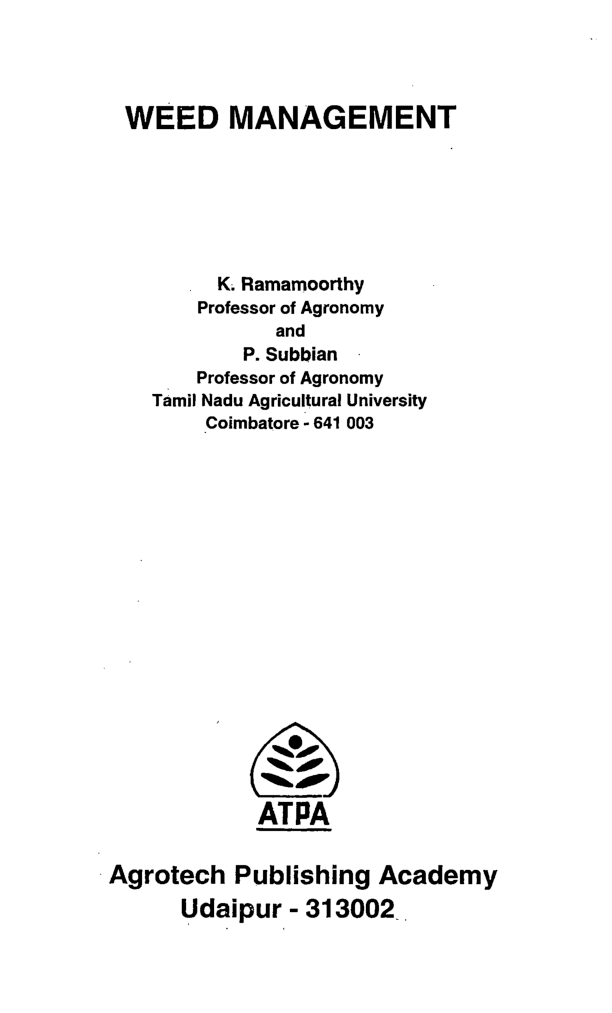 Weed Management - Page 2