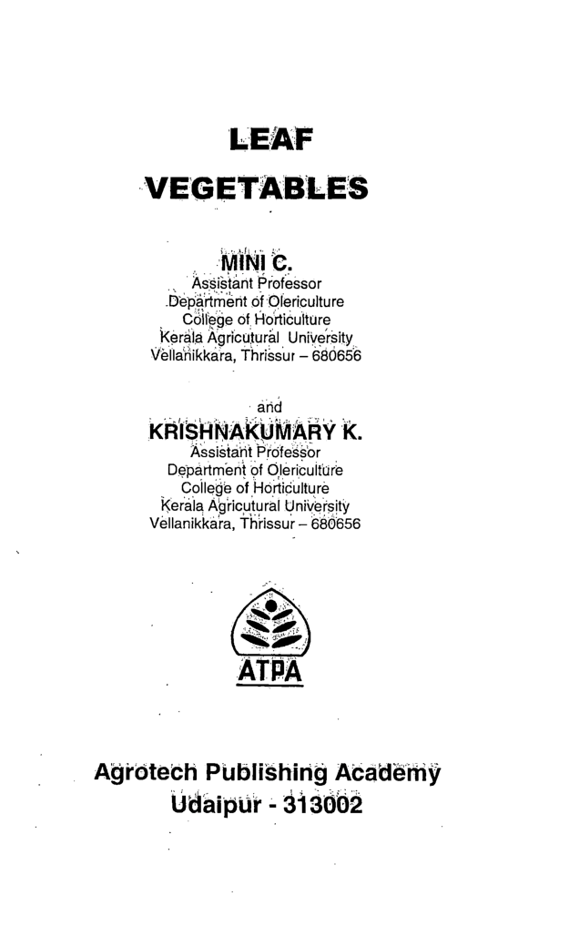 Leaf Vegetables - Page 2