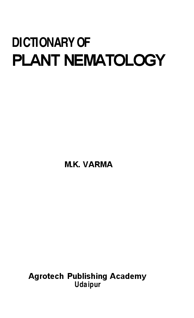 Dictionary of Plant Nematology - Page 2