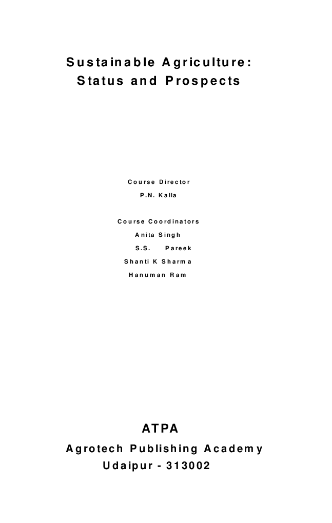 Sustainable Agriculture - Page 2