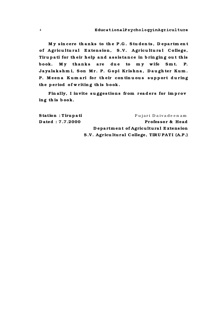 Educational Psychology in Agriculture - Page 5